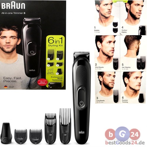 Braun barttrimmer mgk3225 6in1 - braun,